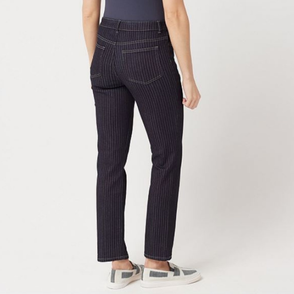 LOGO Straight Leg Pinstriped Jean 123 - Picture 2 of 2
